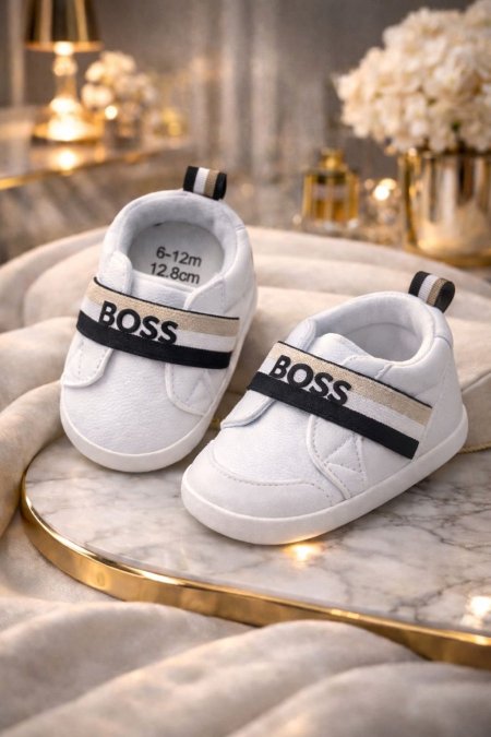 حذاء BOSS ابيض <br> <span class='text-color-warm'>بيعت كلها</span>